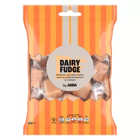 ASDA Dairy Fudge 200g is not suitable for vegans