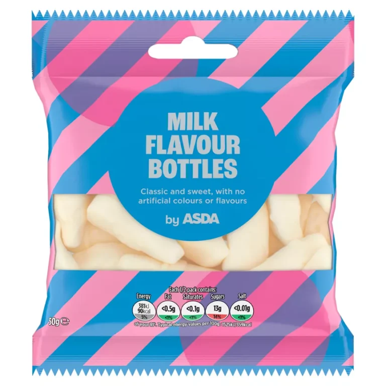 ASDA Milk Flavour Bottles 50g are not vegan