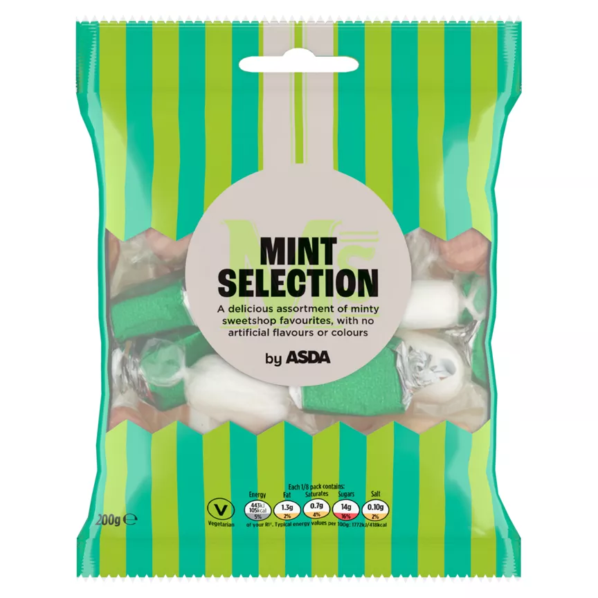 ASDA Mint Selection 200g is not suitable for vegans