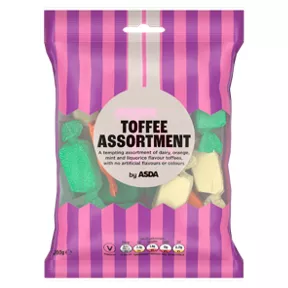ASDA Toffee Assortment 200g is not suitable for vegans
