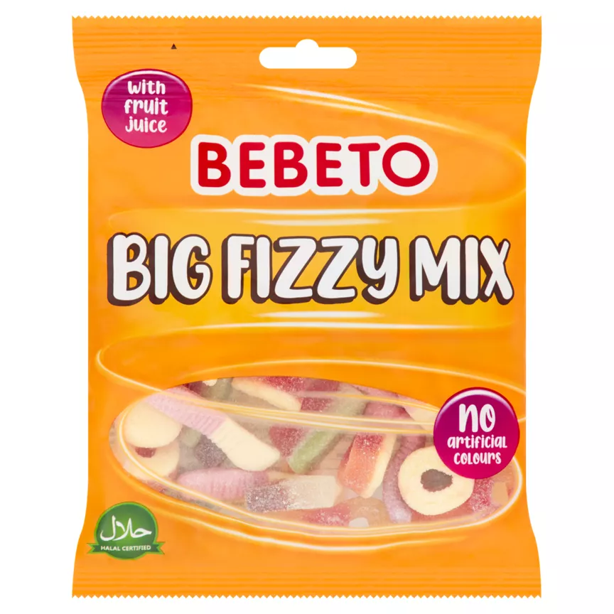 Bebeto Big Fizzy Mix 150g is not vegan-friendly