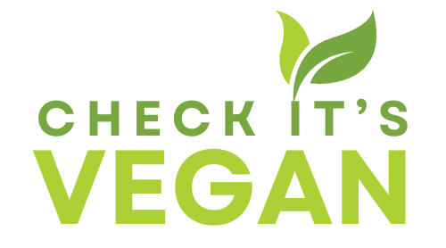 Check it's vegan logo