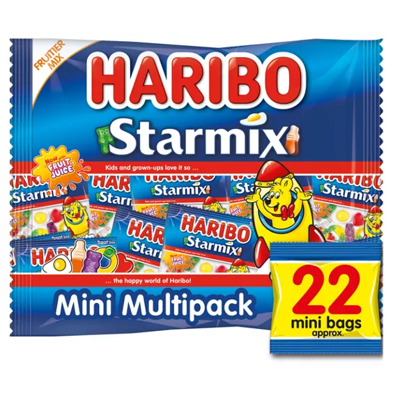 Haribo Starmix Multipack Bag 352g is not vegan-friendly