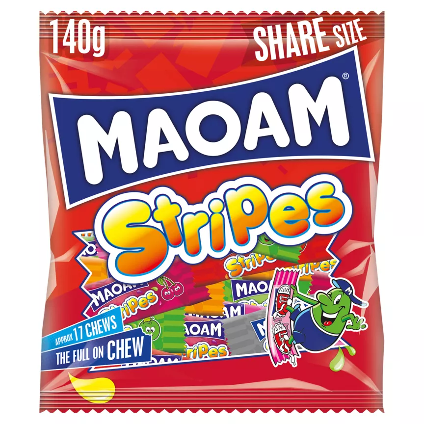 Maoam Stripes 140g are not vegan-friendly