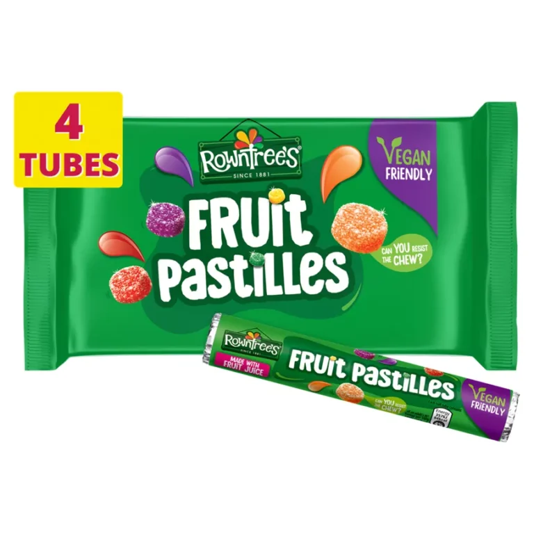 Rowntree's Fruit Pastilles Tubes are vegan-friendly
