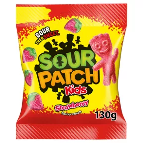 Sour Patch Kids Strawberry Flavour Sweets 130g are suitable for vegans