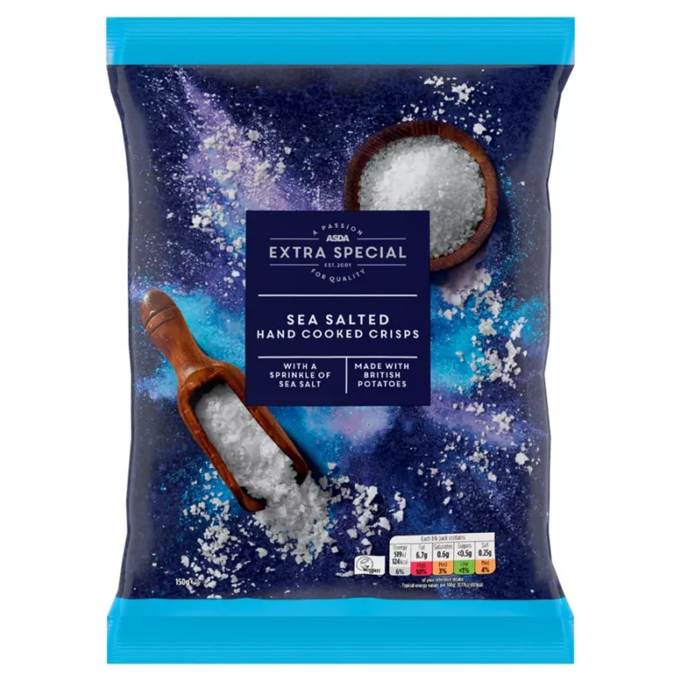 ASDA Extra Special Sea Salted Crisps are vegan-friendly and vegetarian