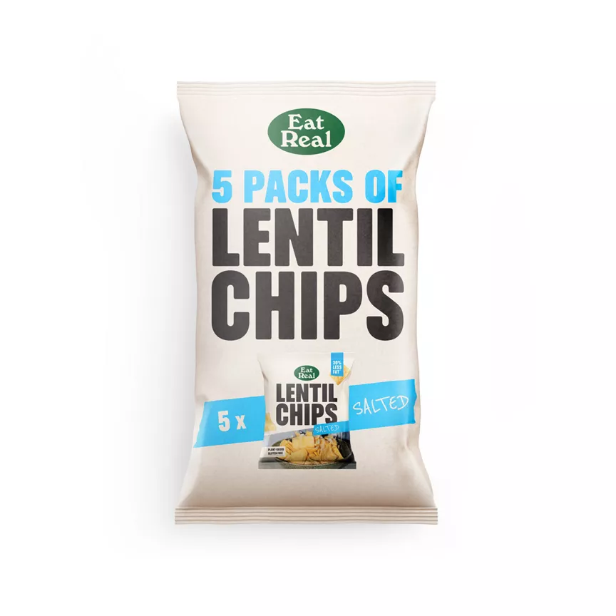 Eat Real Lentil Chips Salted are vegan and vegetarian