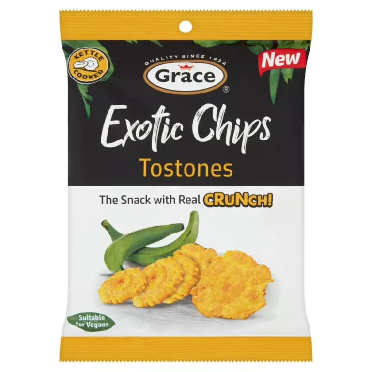 Grace Exotic Chips Tostones are vegan-friendly and vegetarian