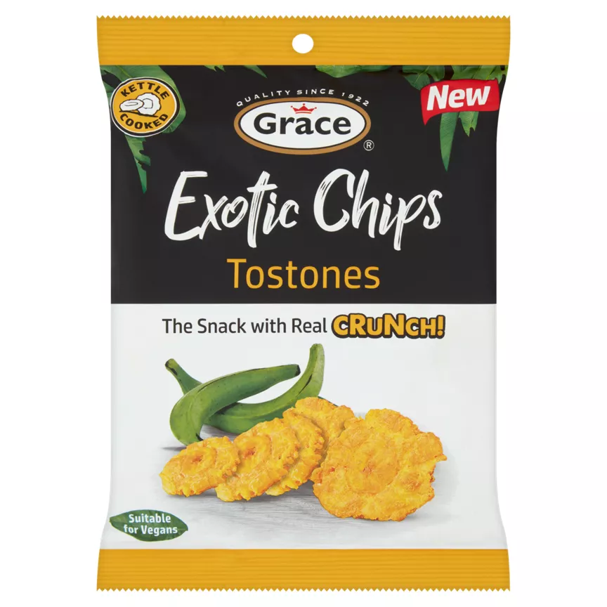 Grace Exotic Chips Tostones are vegan-friendly and vegetarian