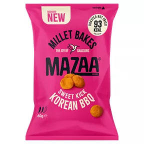 Mazaa Millet Bakes Sweet Kick Korean BBQ are vegan-friendly and vegetarian