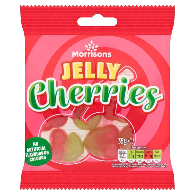 Morrisons Jelly Cherries are not vegan or vegetarian.