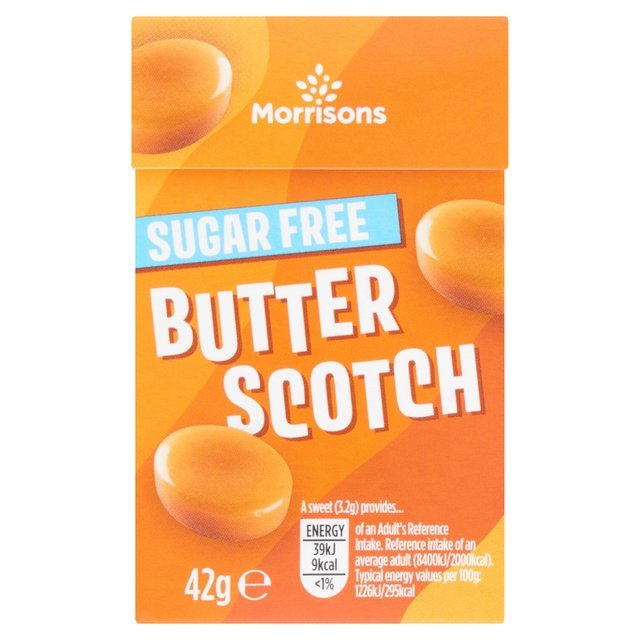 Morrisons Sugar-Free Butterscotch Sweets are not vegan