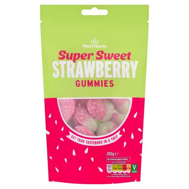 Morrisons Vegan Strawberry Jellies are vegan-friendly and vegetarian