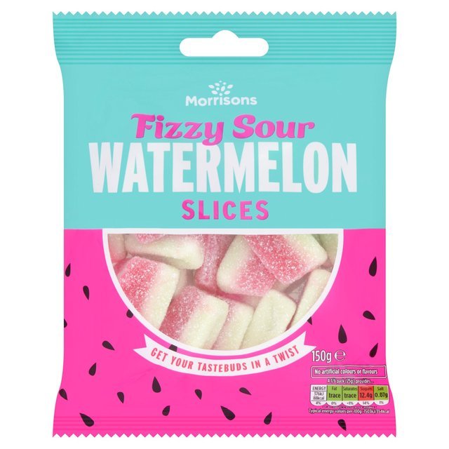 Morrisons Watermelon Slices Sweets are not vegan-friendly or vegetarian