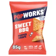 Popworks Sweet BBQ Sharing Popped Crisps are vegan and vegetarian