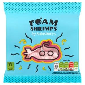 Sainsbury's Foam Shrimp Sweets are not vegan-friendly or vegetarian