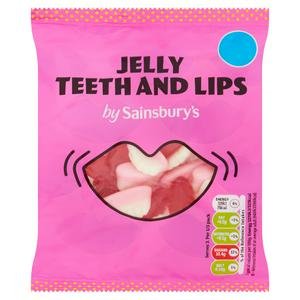Sainsbury's Jelly Teeth & Lips 70g are not suitable for vegans or vegetarians