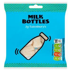 Sainsbury's Milk Bottle Sweets 70g are not vegan-friendly or vegetarian