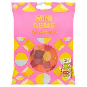 Sainsbury’s Mini Gems Sweets 250g are not suitable for vegans and vegetarians