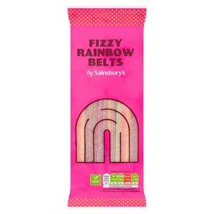 Sainsbury's Rainbow Belt Sweets 70g are suitable for vegans and vegetarians